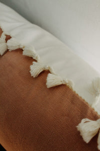 Coussin reversible pampilles